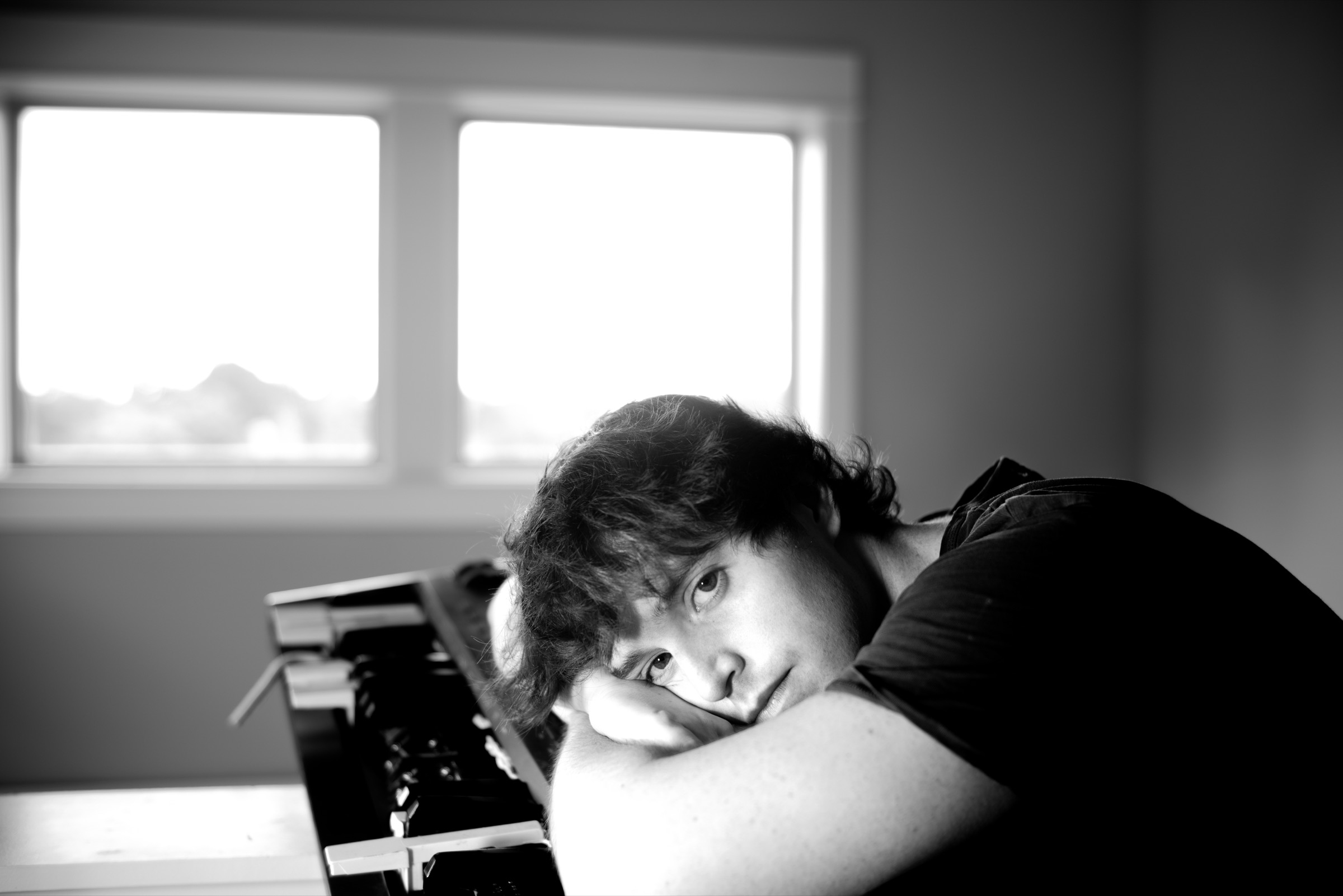 Dylan Edmunds in the studio
